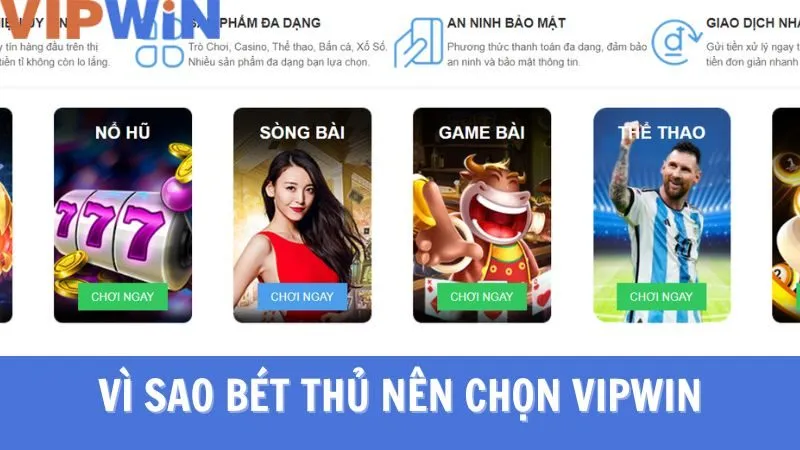 Sòng live casino VIPWIN có nhiều ưu điểm vượt trội