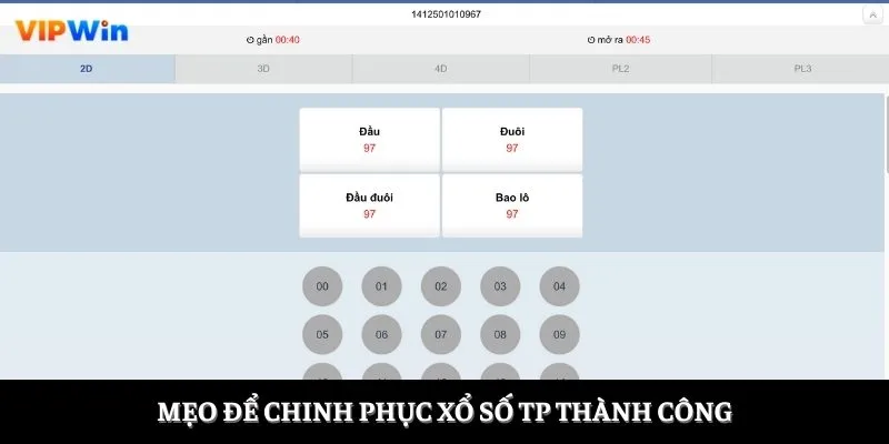 Mẹo để chinh phục xổ số Tp thành công